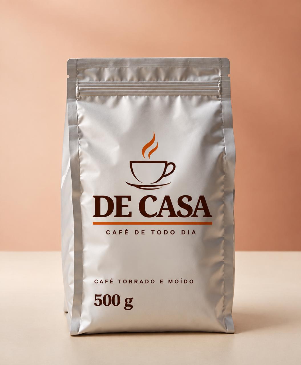 Embalagem de café De Casa torrado e moído, 500 g